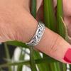 Café billón Europa y Estados Unidos transfronterizo gas púrpura este ins marea hombres personalidad nube auspiciosa anillo estilo familiar retro anillo