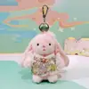 Colgante de Llavero de Peluche Original Wendy Rabbit Estilo Chino Nuevo 4 pulgadas Colgante de Bolsa de Conejito Pequeño Cosplay Estilo Antiguo