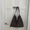 Bolsa de nicho transfronteiriça estilo coreano com estampa de leopardo, nova bolsa de ombro casual e descontraída de outono, bolsa tote de grande capacidade para o dia a dia