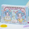 Paquete de Material de Tarjeta de Papelería de Bolsillo Ciego Paquete de Material de Tarjeta de Princesa Linda Paquete de Regalo de Lujo Set de Papelería para Niñas