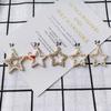 Accesorios de joyería DIY al por mayor, pendientes colgantes individuales de aleación simple con forma de estrella de perla y diamante, material para pendientes, accesorios colgantes