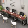 Combinación de Escritorio de Oficina y Mesa de Estudio, Escritorio de Oficina Simple Moderno para Múltiples Personas o una Sola Persona, Escritorio Simple para Personal, Escritorio de Computadora