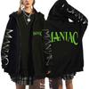Suéter holgado con capucha y cremallera estampado Harajuku de Straykids al por mayor