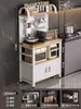 Estante de Almacenamiento para Cocina Multifuncional de Piso para el Hogar Contra la Pared Encimera Estante de Almacenamiento para Horno de Microondas Ollas y Sartenes Aparador Gabinete