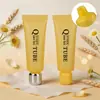 Tubo aplicador de creme para as mãos 50ml, limpador facial, tubo macio de PE para protetor solar, material de embalagem cosmética, personalizado pela fábrica de origem