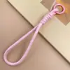 Cordão Colorido Novo para Celular Transfronteiriço, Corda Trançada Feita à Mão, Chaveiro para Capa de Celular DIY, Alça Destacável Anti-Perda para Garrafa de Água