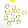 Accesorios Chapados en Oro de 14K, Círculos Redondos que Conservan el Color con Agujeros Rectos para Ensartar Cuentas, Anillos de Cuentas, Aretes de Cuentas, Pulseras, Collares, Bisutería