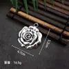 Estilo Étnico Retrô Pingente Flor de Prata do Tibete Pingente DIY Liga Colar Corrente de Suéter Acessórios de Joias Fabricante Atacado