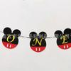 [Temática de Mickey, Minnie y Mickey Mouse] Decoración de Bandera para Fiesta de Cumpleaños Fieltro Tela No Tejida Transfronterizo
