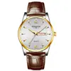 2025 Novo Relógio Masculino com Pulseira de Aço Moda Calendário Duplo Luminoso À Prova d'Água Relógio de Pulseira Estudante Relógio de Quartzo Dropshipping