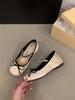 Altura Interna Sapatilhas Rosa Sapatos Femininos 2024 Novo Estilo Francês Primavera e Outono Mary Jane Sapatos Suaves para Noite