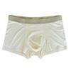 Ns153 Sem Costura Quatro Estações 60S Modal Roupa Íntima Masculina 7A Virilha Antibacteriana Respirável Boxer Briefs Cor Sólida Casual