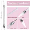 Coletor de Pedras Strass Ponta Dupla Transfronteiriço, Ferramenta de Pontilhamento para Decoração de Manicure, Caneta Lápis para Unhas DIY Atacado