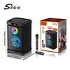 Sing-E Zqs-10105 Novo Alto-falante de Festa Luz LED Bluetooth Sem Fio Portátil