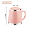 Caneca de Aço Inoxidável Copo Térmico para Homens e Mulheres com Alça Xícara de Chá Copo de Café Simples para Escritório Copo para Beber