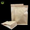 Saco de papel Kraft auto-sustentável de oito lados para alimentos com impressão personalizada, chá, ração para cães, frutas secas, selado plasticamente, selado termicamente, saco auto-selante