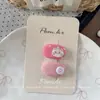 Estilo coreano tamanho pequeno tecido Oval poá mini presilha BB doce tudo combina grampo de flor acessórios de cabelo franja de menina presilha