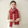 Bufanda Jacquard Vintage 100% Cachemira Pura Amigable con la Piel Suave Cálida Protección contra el Frío Bufanda Sencilla para Exteriores Ciclismo Polaina para el Cuello