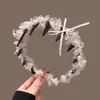 2026 Nueva Diadema de Cinta con Lazo de Lunares Estilo Coreano Inspirada en el Ballet para Mujeres, Diadema Antideslizante para la Parte Superior del Cráneo Accesorio para el Cabello