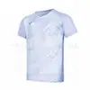 Uniformes de badminton para homens e mulheres, respiráveis, de secagem rápida, para competição e treino, de manga curta, uniformes de tênis infantis, uniformes de equipe esportiva