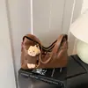 Bolsa de Ombro Retro de Nicho Transfronteiriça para Mulheres 2025 Inverno Novo Estilo Tendência Versátil Casual Simples