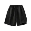 Shorts esportivos de alta resistência estilo americano para homens, calças de moletom casuais finas de cor sólida, soltas, no joelho, para o verão de 2026 CK24