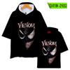 Halloween nuevo estilo veneno periférico impresión a color 3D top con capucha camiseta con capucha de manga corta suministro transfronterizo de AliExpress
