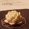 Flor de Loto de Boj Accesorios para Joyería DIY Artesanía de Madera Accesorios de Tallado Colgante para Bolsos Colgante para Coche Llavero Colgante Adornos Colgantes