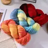 Hilo de Lana Tejido a Mano Elegante Hilo de Lana Teñido en Degradado Largo Tejido a Mano DIY Hilo para Tejer Bufanda Suéter Gorro Transfronterizo