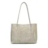 Nuevo Bolso de Hombro Tejido Minimalista de Nicho, Bolso de Mano tipo Canasta Versátil de Moda, Bolso de Axila de Gama Alta para Mujer