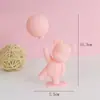 Decoração de Bolo Urso Laço Estilo Rosa ins Princesa Deusa Festa de Aniversário Sobremesa Plug-in Vestir