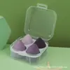 Set de 4 Piezas de Cartón para Huevos Esponja de Maquillaje Beauty Blender Forma de Calabaza Gota de Agua Corte Biselado