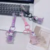 Llavero de Aromaterapia Kuromi Colgante Lindo para Bolso Llavero de Muñeca Dibujo Animado Pequeño Regalo Perfumado Venta al por Mayor