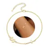 Pulsera Exquisita con Forma de Cruz de 26 Letras Transfronteriza Europea y Americana Más Vendida para Mujer, Moderna y Sencilla, Adecuada para el Uso Diario y Joyería Versátil