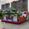 Castillo inflable grande para exteriores para niños, cama elástica interior, cama elástica pequeña para casa, equipo de juguete para puesto exterior