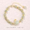 Pulsera Imitación Jade Hetian Conejo de Jade NAFU para niña moda nacional estilo antiguo zodíaco Conejo pulsera de celebridad en línea regalo de cumpleaños para pareja