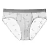 Encaje Jacquard Plátano 10A Antibacteriano Fragancia a Camelia Hidratante Seda de Hielo Transparente en la Entrepierna Ácido Hialurónico Triángulo Ropa Interior para Hombre