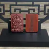 Madera de Azufaifo Golpeada por el Rayo Colgante de Zhao Gongming Relieve 46 Tarjetas Herramienta Ritual Taoísta Artesanía de Madera Portátil Fabricante
