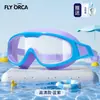 Gafas de natación de verano más vendidas, alta definición, impermeables, antivaho, marco grande, modelo nuevo para niños y niñas, equipo de natación, modelo nuevo al por mayor