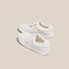 K-Style ~ Otoño e Invierno Zapatos de Entrenamiento Moral de Punta Redonda y Suela Gruesa para Mujer 2025 Nuevo Niche Casual Estilo Deportivo Zapatos Planos