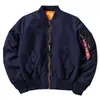 Jaqueta Aviador Masculina MA1 Baseball Suit Tendência Ins Primavera e Outono Roupa Externa Fina Força Aérea Verde Militar Casaco Suit Pão Casal