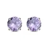 Joias para Piercing Liga de Titânio G23 Conjunto de Zircônia Pedras Soltas Coloridas Redondas Brincos Studs Studs para Lábio Studs para Nariz Studs para Sobrancelha Atacado