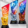 Trofeo de Cristal Nuevo 2025 Evento Deportivo Oro, Plata, Bronce Medalla de Campeonato Premio Conmemorativo Regalo de Empresa