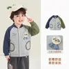Jaqueta de Baseball Casual Panda Kaka para Crianças Meninos Outono Roupa Exterior Bebê Estilo Primavera/Outono Meninas Top de Outono