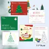 Novo Cartão de Saudação de Bênção Natalina em Branco Manuscrito Etiqueta de Cartão para Caixa de Presente de Véspera de Natal Cartão de Mensagem Simples Criativo