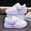 Zapatillas Deportivas Infantiles con Suelas Suaves, Tenis Transpirables para Niños, Zapatos Casuales de Caña Baja Resistentes al Desgaste para Niñas, Zapatos Blancos de Dibujos Animados para Estudiantes de Primaria