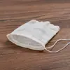 Atacado 8X10cm Saco de Algodão Saco de Gaze Pura de Algodão Saco Filtro para Chá Saco para Caldo de Sopa Saco para Decocção de Temperos
