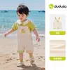 [100% Algodón] Pantalones Infantiles Dudu de Puro Algodón para Niñas Conjunto Ligero de Verano Overol de Verano para Niños