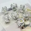 Venda Quente Transfronteiriça Ouro 18K Preenchido Cor Conservante Cravejado Zircônia Coroa Furo Reto Contas DIY Usável Caneta Acessórios de Joia Material