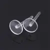 Bastoncillo de Oreja Transparente Bastoncillo de Oreja No Alérgico Perno de Oreja Aguja de Oreja Carcasa Resina Agujeros de Oreja Perno de Oreja Accesorios para Orejas DIY